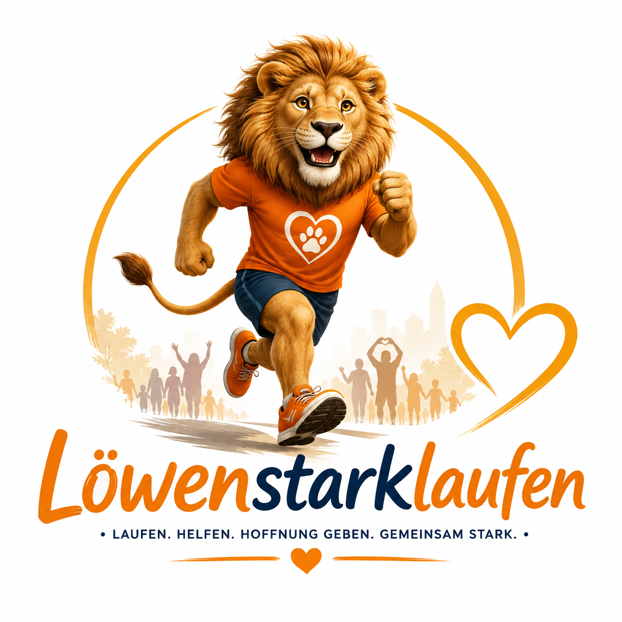 Vollständiges Logo von Löwenstarklaufen